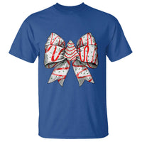 Coquette Bow Christmas Tree Cake T Shirt Xmas Vibes - Wonder Print Shop