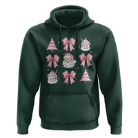 Pink Christmas Coquette Bow Hoodie Santa Festive Xmas Vibe
