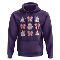 Pink Christmas Coquette Bow Hoodie Santa Festive Xmas Vibe