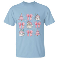 Pink Christmas Coquette Bow T Shirt Santa Festive Xmas Vibe - Wonder Print Shop