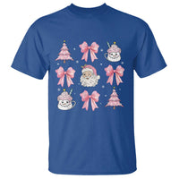 Pink Christmas Coquette Bow T Shirt Santa Festive Xmas Vibe - Wonder Print Shop
