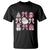 Retro Santa Claus Pink Coquette Bow T Shirt Festive Xmas Vibe - Wonder Print Shop