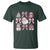 Retro Santa Claus Pink Coquette Bow T Shirt Festive Xmas Vibe - Wonder Print Shop