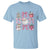 Retro Santa Claus Pink Coquette Bow T Shirt Festive Xmas Vibe - Wonder Print Shop