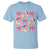 Vintage Pink Christmas Coquette Bow T Shirt Santa Claus Festive Xmas Vibe - Wonder Print Shop