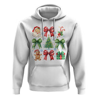 Christmas Tree Retro Coquette Bow Hoodie Santa Claus Candy Festive Xmas Vibes