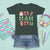 Christmas Tree Retro Coquette Bow T Shirt For Kid Santa Claus Candy Festive Xmas Vibes - Wonder Print Shop