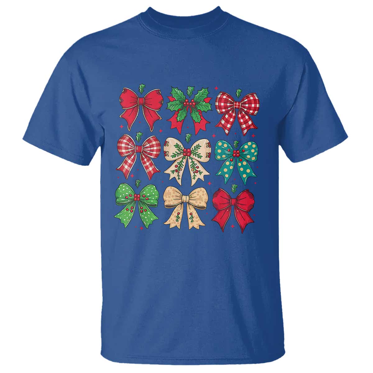 Merry Christmas Coquette Bow T Shirt Festive Xmas Vibe - Wonder Print Shop