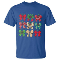 Merry Christmas Coquette Bow T Shirt Festive Xmas Vibe - Wonder Print Shop