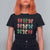 Merry Christmas Coquette Bow T Shirt For Women Festive Xmas Vibe - Wonder Print Shop