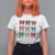 Merry Christmas Coquette Bow T Shirt For Women Festive Xmas Vibe - Wonder Print Shop