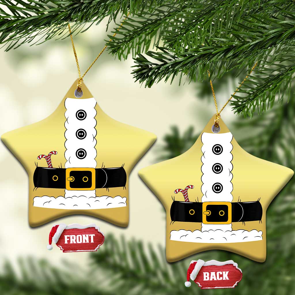 Santa Claus Suit Costume Christmas Ornament Retro Festive Christmas Vibe - Wonder Print Shop