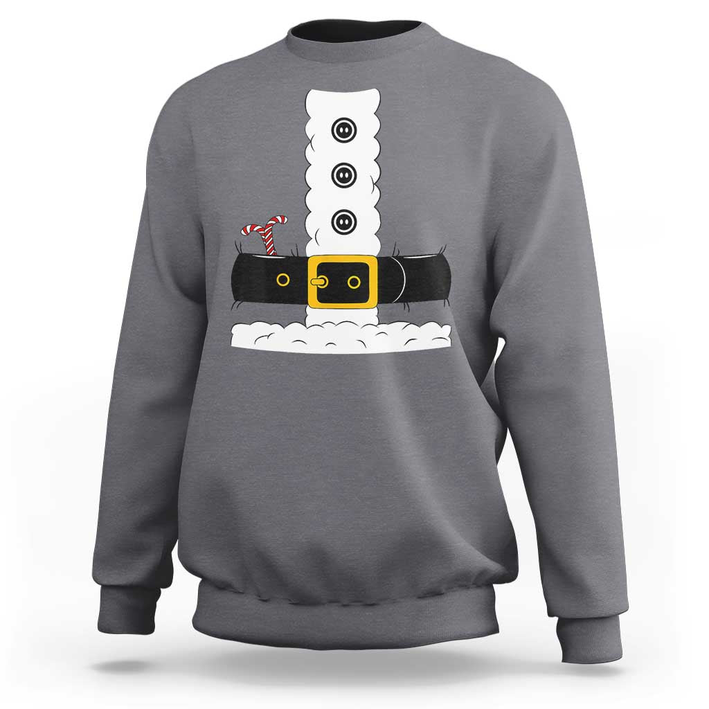 Santa Claus Suit Costume Sweatshirt Retro Festive Christmas Vibe - Wonder Print Shop