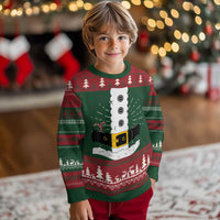 Santa Claus Suit Costume Ugly Christmas Sweater Retro Festive Christmas Vibe - Wonder Print Shop
