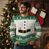 Santa Claus Suit Costume Ugly Christmas Sweater Retro Festive Christmas Vibe - Wonder Print Shop