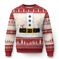 Santa Claus Suit Costume Ugly Christmas Sweater Retro Festive Christmas Vibe - Wonder Print Shop