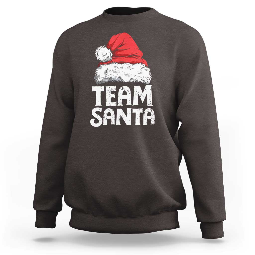 Team Santa Sweatshirt Christmas Squad Family Matching Pajamas - Wonder Print Shop