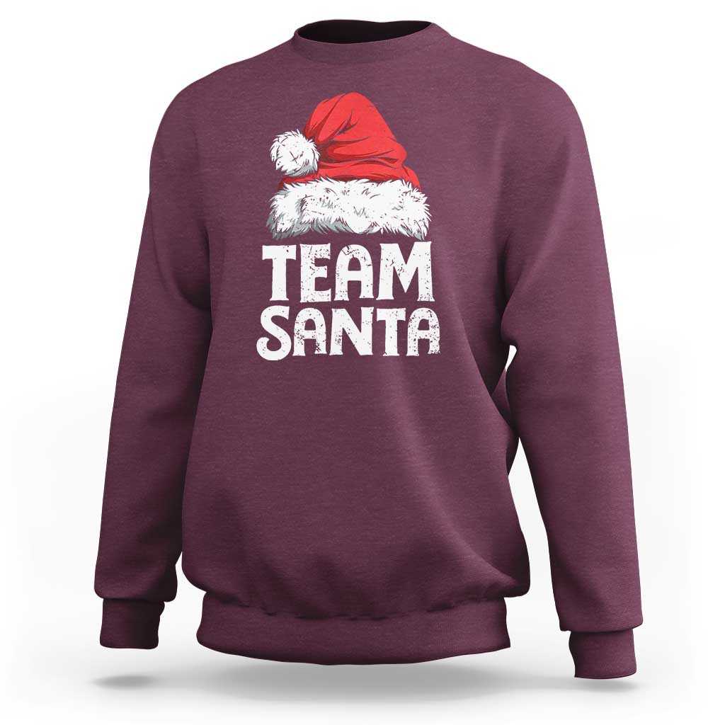 Team Santa Sweatshirt Christmas Squad Family Matching Pajamas - Wonder Print Shop
