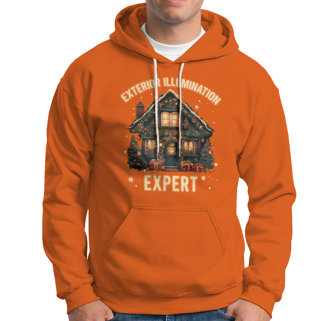 Funny Christmas Hoodie Exterior Illumination Expert Xmas Lights Home Decor - Wonder Print Shop