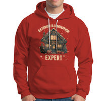 Funny Christmas Hoodie Exterior Illumination Expert Xmas Lights Home Decor - Wonder Print Shop