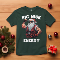 Cool Santa Claus T Shirt Big Nick Energy - Wonder Print Shop