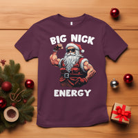 Cool Santa Claus T Shirt Big Nick Energy - Wonder Print Shop