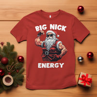 Cool Santa Claus T Shirt Big Nick Energy - Wonder Print Shop