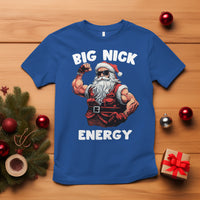 Cool Santa Claus T Shirt Big Nick Energy - Wonder Print Shop