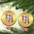 Groovy Christmas Christmas Ornament Holly Jolly Vibes - Wonder Print Shop