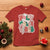 Groovy Christmas T Shirt Holly Jolly Vibes - Wonder Print Shop