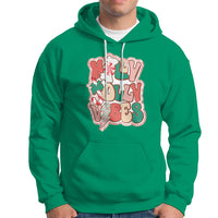 Groovy Christmas Hoodie Holly Jolly Vibes - Wonder Print Shop