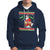 Funny Santa Claus Hoodie Pooping Down The Chimney Ugly Sweater Christmas - Wonder Print Shop