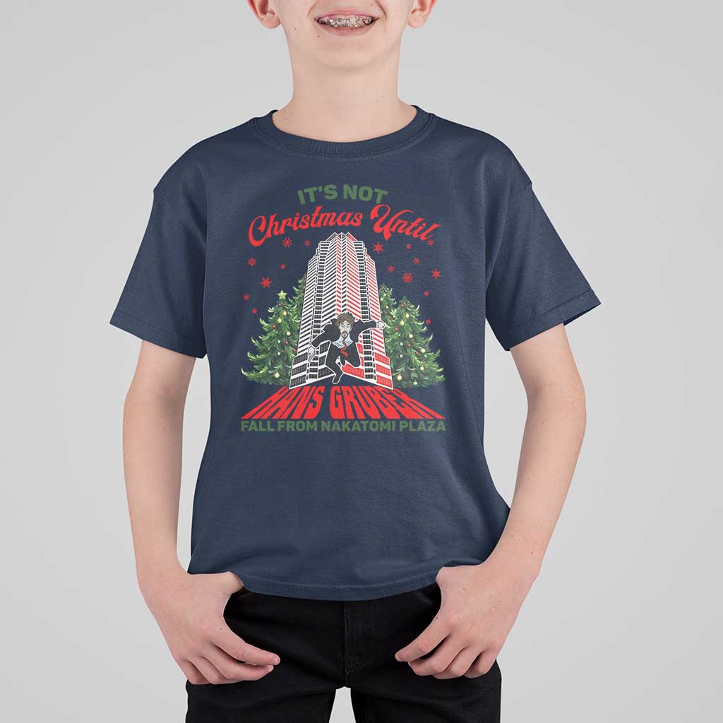 Nakatomi Plaza 1988 T Shirt For Kid It's Not Christmas Until Hans Gruber Fall Xmas Party - Wonder Print Shop