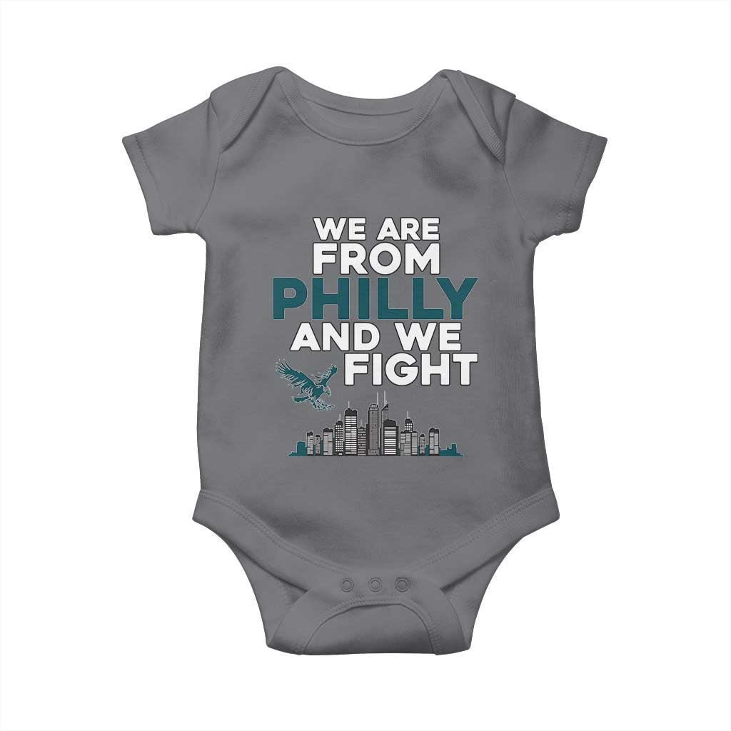 Philadelphia City Baby Onesie We Are From Philly And We Fight