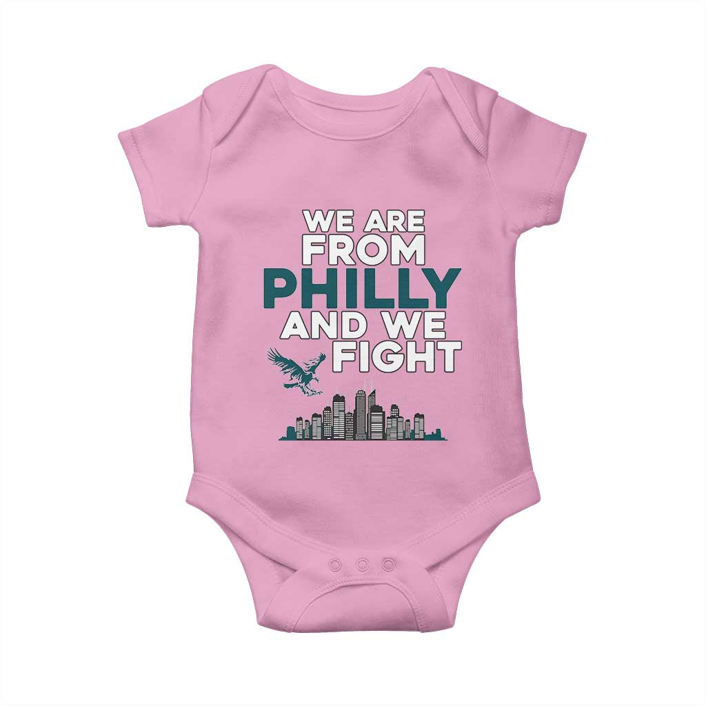Philadelphia City Baby Onesie We Are From Philly And We Fight