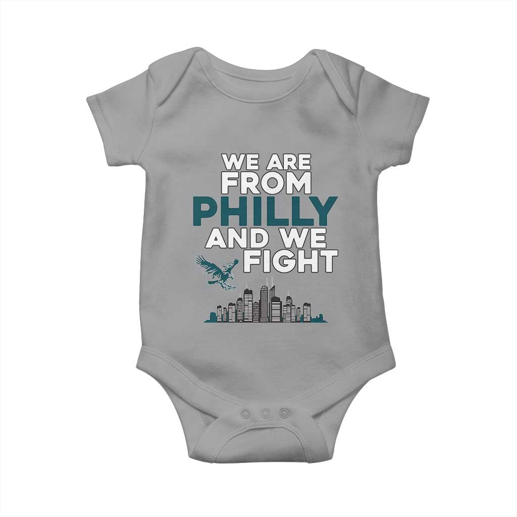 Philadelphia City Baby Onesie We Are From Philly And We Fight