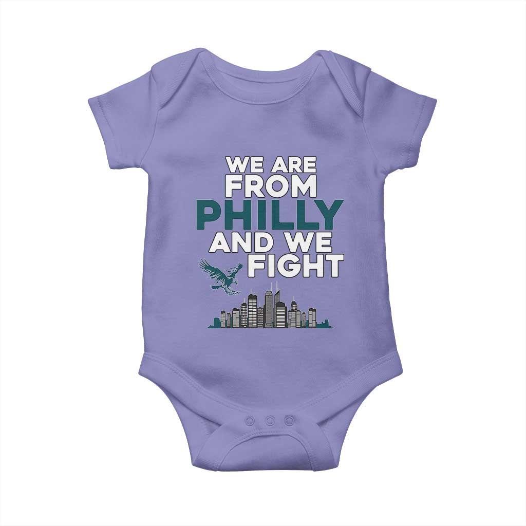 Philadelphia City Baby Onesie We Are From Philly And We Fight