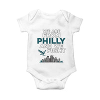Philadelphia City Baby Onesie We Are From Philly And We Fight