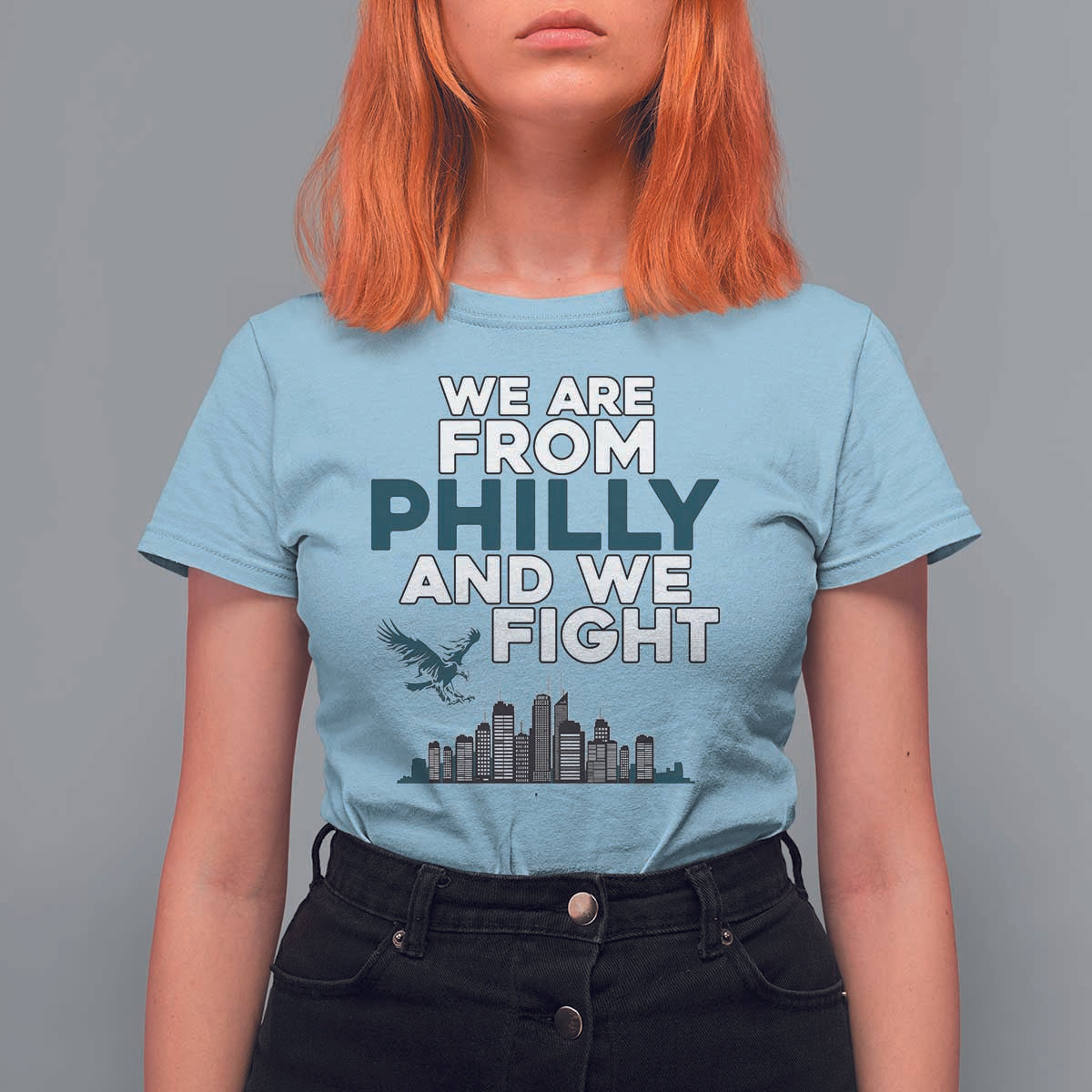 Philadelphia City T Shirt For Women We Are From Philly And We Fight TS02