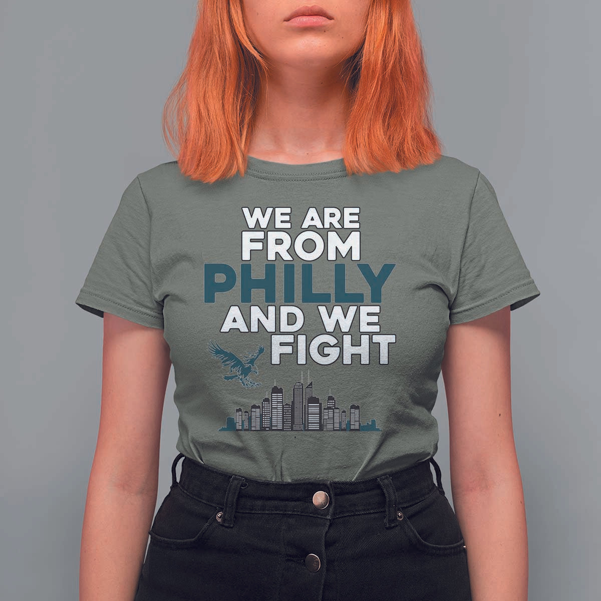 Philadelphia City T Shirt For Women We Are From Philly And We Fight TS02