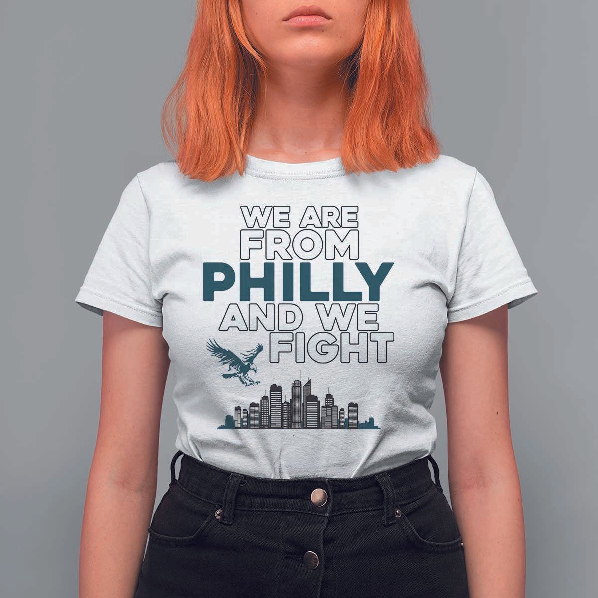Philadelphia City T Shirt For Women We Are From Philly And We Fight TS02