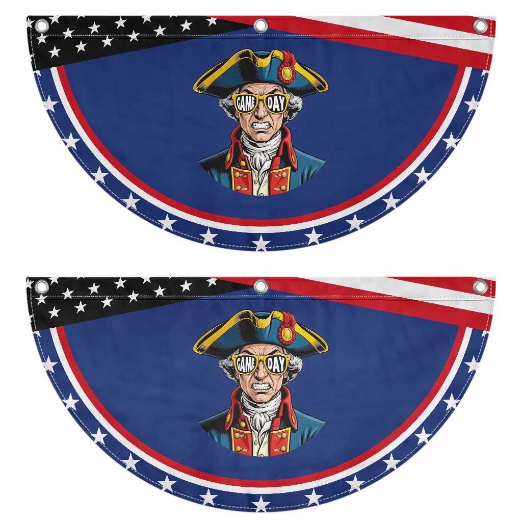 Vintage Game Day Patriot Patriotic Fan Flag Revolutionary Colonial Mascot Football Fan