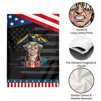 Vintage Game Day Patriot Garden Flag Revolutionary Colonial Mascot Football Fan
