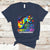 Autism Giraffe Animals It's Ok To Be Different Support Autistic Autism Awareness T Shirt - Wonder Print Shop