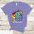 Autism Giraffe Animals It's Ok To Be Different Support Autistic Autism Awareness T Shirt - Wonder Print Shop