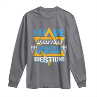 Funny Passover Long Sleeve Shirt Funny I Have More Than Four Questions  Passover Kids