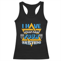 Funny Passover Racerback Tank Top Funny I Have More Than Four Questions  Passover Kids