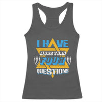 Funny Passover Racerback Tank Top Funny I Have More Than Four Questions  Passover Kids