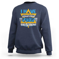 Funny Passover Sweatshirt Funny I Have More Than Four Questions  Passover Kids