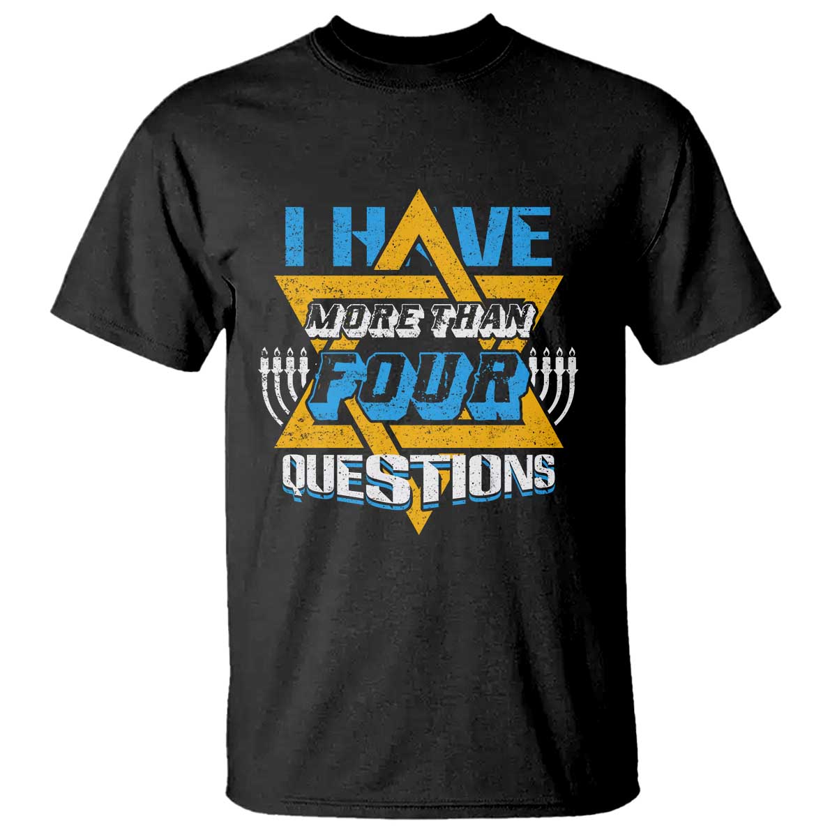 Funny Passover T Shirt Funny I Have More Than Four Questions  Passover Kids